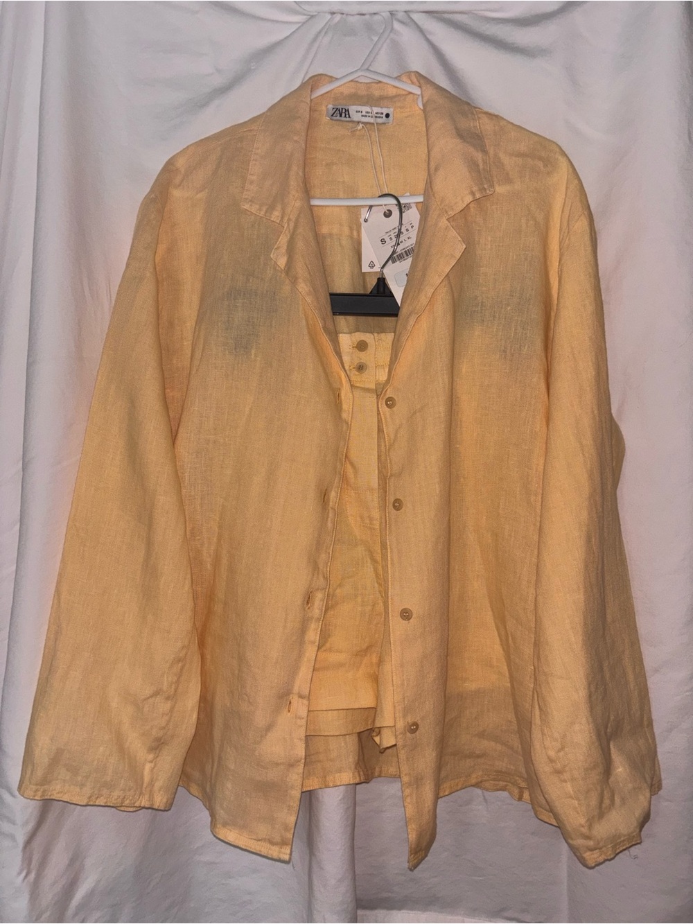 Yellow Zara Linen Set Size S